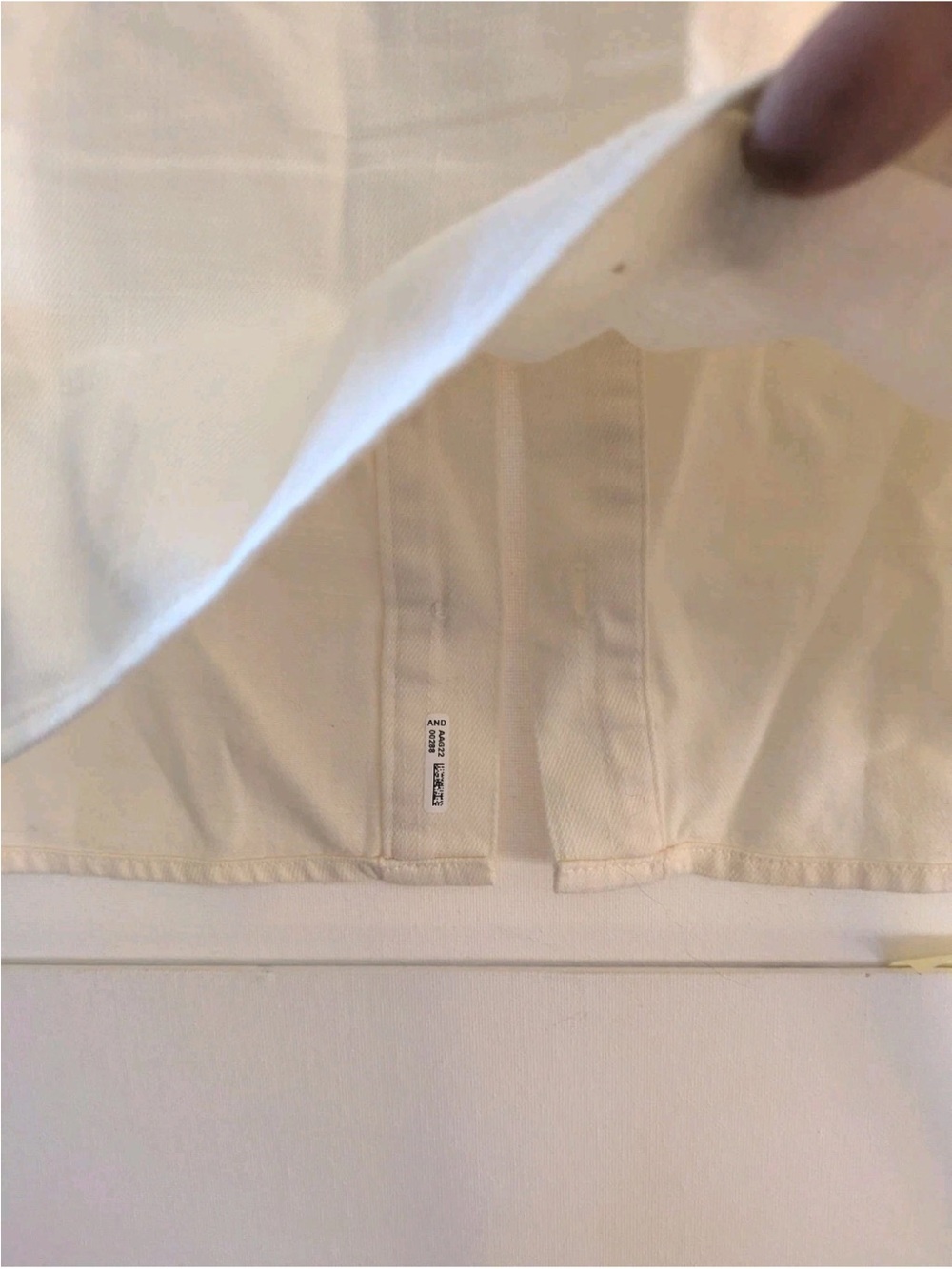 Melissa Nepton Ivory Zoya Puff-Sleeve Button-Up Shirt M - Picture 14 of 15